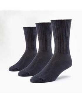 Maggie's Organics Black Crew Socks Tri-Pack L Maggie's Organics Black Crew Socks Tri-Pack L