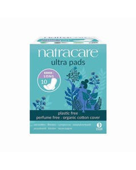 Natracare Natural Ultra Long Pads with Wings 10 count Natracare Natural Ultra Long Pads with Wings 10 count