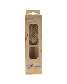 Ambassador Hairbrushes Large Oval Bamboo Brush with Wooden Pins Ambassador Hairbrushes Large Oval Bamboo Brush with Wooden Pins