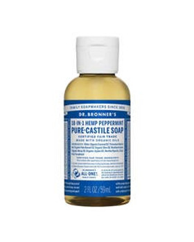 Dr. Bronner's 18-in-1 Peppermint Castile Soap 2 fl. oz. Dr. Bronner's 18-in-1 Peppermint Castile Soap 2 fl. oz.