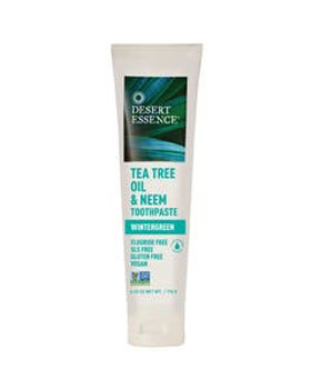 Desert Essence Tea Tree Oil & Neem Wintergreen Toothpaste 6.25 oz. Desert Essence Tea Tree Oil & Neem Wintergreen Toothpaste 6.25 oz.