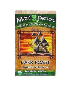 Mate Factor Dark Roast Yerba Mate Tea 20 tea bags Mate Factor Dark Roast Yerba Mate Tea 20 tea bags