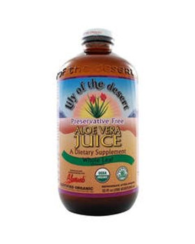 Lily of the Desert Organic Preservative Free Whole Leaf Aloe Vera Juice Glass Bottle 32 fl. oz. Lily of the Desert Organic Preservative Free Whole Leaf Aloe Vera Juice Glass Bottle 32 fl. oz.