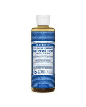 Dr. Bronner's 18-in-1 Peppermint Castile Soap 8 fl. oz. Dr. Bronner's 18-in-1 Peppermint Castile Soap 8 fl. oz.