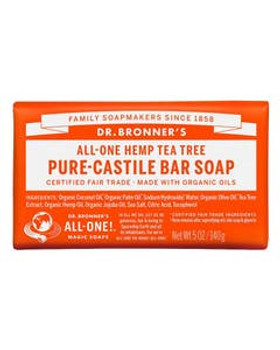 Dr. Bronner's Tea Tree Castile Bar Soap 5 oz. Dr. Bronner's Tea Tree Castile Bar Soap 5 oz.