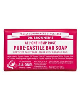 Dr. Bronner's Rose Castile Bar Soap 5 oz. Dr. Bronner's Rose Castile Bar Soap 5 oz.
