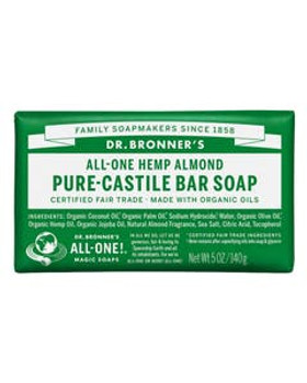 Dr. Bronner's Almond Castile Bar Soap 5 oz. Dr. Bronner's Almond Castile Bar Soap 5 oz.