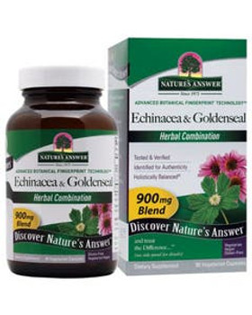 Nature's Answer Echinacea and Goldenseal Root 90 vegetarian capsules Nature's Answer Echinacea and Goldenseal Root 90 vegetarian capsules