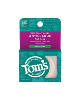 Tom's of Maine Spearmint Antiplaque Floss 32 yards Tom's of Maine Spearmint Antiplaque Floss 32 yards