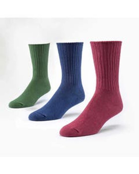 Maggie's Organics Cotton Crew Socks Tri-Pack Forest/Navy/Raspberry, M Maggie's Organics Cotton Crew Socks Tri-Pack Forest/Navy/Raspberry, M