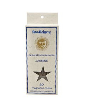 Pondicherry Natural Jasmine Incense Cones 20 count Pondicherry Natural Jasmine Incense Cones 20 count