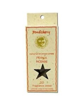Pondicherry Natural Frankincense Incense Cones 20 count Pondicherry Natural Frankincense Incense Cones 20 count