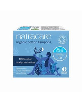 Natracare Organic Super Non-Applicator Tampons 10 count Natracare Organic Super Non-Applicator Tampons 10 count