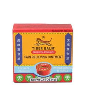 Tiger Balm Red Extra Strength Pain Relieving Ointment 0.14 oz. Tiger Balm Red Extra Strength Pain Relieving Ointment 0.14 oz.