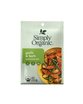 Simply Organic Garlic & Herb Vegetable Seasoning Mix .71 oz. Simply Organic Garlic & Herb Vegetable Seasoning Mix .71 oz.