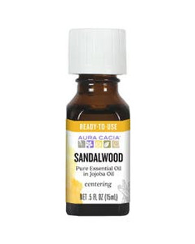 Aura Cacia Sandalwood (in jojoba oil) 0.5 fl. oz. Aura Cacia Sandalwood (in jojoba oil) 0.5 fl. oz.