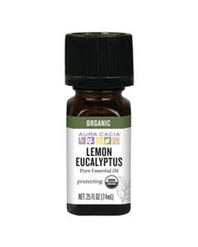 Aura Cacia Organic Lemon Eucalyptus Essential Oil 0.25 fl. oz. Aura Cacia Organic Lemon Eucalyptus Essential Oil 0.25 fl. oz.