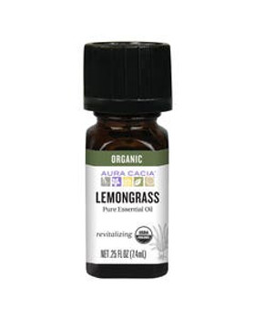 Aura Cacia Organic Lemongrass Essential Oil 0.25 fl. oz. Aura Cacia Organic Lemongrass Essential Oil 0.25 fl. oz.