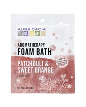 Aura Cacia Patchouli & Sweet Orange Foam Bath 2.5 oz.