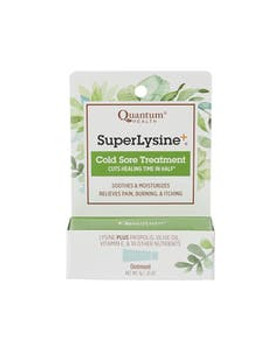 Quantum Super Lysine + Cream for Cold Sores 0.25 oz. Quantum Super Lysine + Cream for Cold Sores 0.25 oz.