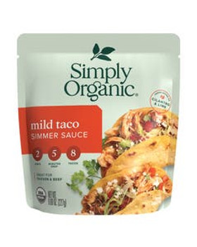 Simply Organic Mild Taco Simmer Sauce 8.00 fl. oz.