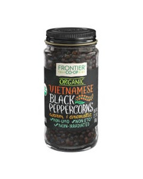 Frontier Co-op Organic Vietnamese Black Peppercorns 2.12 oz. Frontier Co-op Organic Vietnamese Black Peppercorns 2.12 oz.