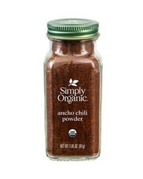 Simply Organic Ancho Chili Powder 2.85 oz Simply Organic Ancho Chili Powder 2.85 oz
