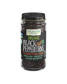 Frontier Co-op Organic Black Peppercorns 2.12 oz. Frontier Co-op Organic Black Peppercorns 2.12 oz.