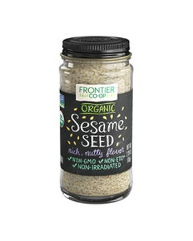 Frontier Co-op Hulled Sesame Seed, Whole, Organic 2.29 oz. Frontier Co-op Hulled Sesame Seed, Whole, Organic 2.29 oz.