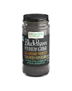 Frontier Co-op Black Pepper, Medium Grind 1.80 oz. Frontier Co-op Black Pepper, Medium Grind 1.80 oz.