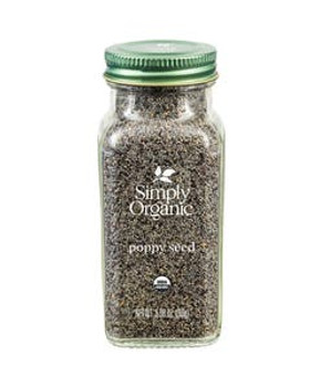 Simply Organic Poppy Seed, Whole 3.38 oz.
