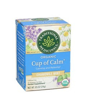 Traditional Medicinals Organic Cup of Calm Chamomile Mint Tea 16 count Traditional Medicinals Organic Cup of Calm Chamomile Mint Tea 16 count