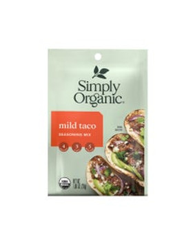 Simply Organic Mild Taco Seasoning Mix 1.00 oz. Simply Organic Mild Taco Seasoning Mix 1.00 oz.