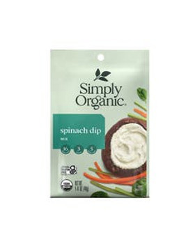 Simply Organic Spinach Dip Mix 1.41 oz. Simply Organic Spinach Dip Mix 1.41 oz.
