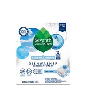 Seventh Generation Free & Clear Dishwasher Detergent Packs 45 count Seventh Generation Free & Clear Dishwasher Detergent Packs 45 count