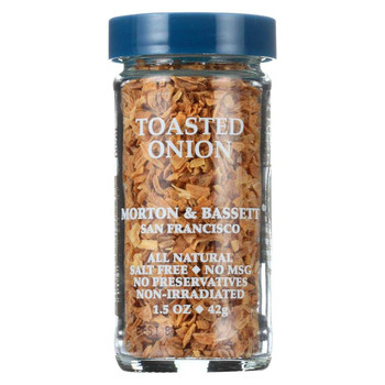 Morton and Bassett Seasoning - Toasted Onion - Case of 3 - 1.5 oz