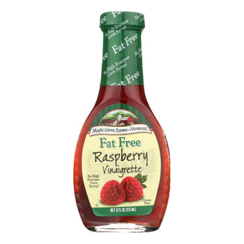 Maple Grove Farms - Fat Free Salad Dressing - Raspberry Vinaigrette - Case of 12 - 8 oz.