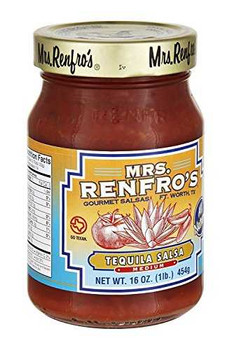 Mrs. Renfro's Salsa - Tequila - Case of 6 - 16 oz