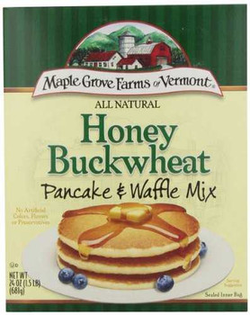 Maple Grove Farms - Pancake and Waffle Mix - Honey Buckwheat - Case of 6 - 24 oz.