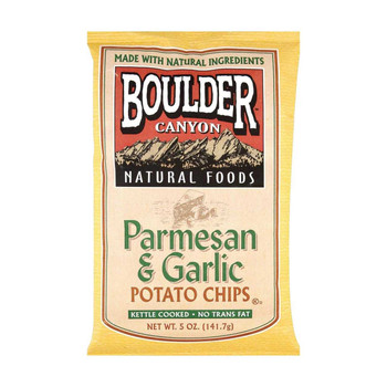 Boulder Canyon - Potato Chips - Parmesan Garlic - Case of 12 - 5 oz