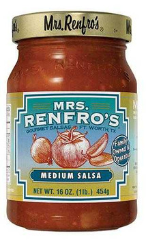 Mrs. Renfro's Fine Foods Salsa Medium - Case of 6 - 16 oz. Mrs. Renfro's Fine Foods Salsa Medium - Case of 6 - 16 oz.