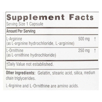 Twinlab L-Arginine and L-Ornithine - 100 Capsules Twinlab L-Arginine and L-Ornithine - 100 Capsules