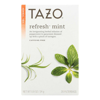 Tazo Tea Herbal Tea - Refreshing Mint - Case of 6 - 20 BAG Tazo Tea Herbal Tea - Refreshing Mint - Case of 6 - 20 BAG