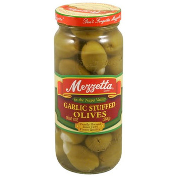 Mezzetta Reese Mezzetta Olive Stuffed Garlic - Case of 6 - 10 oz. Mezzetta Reese Mezzetta Olive Stuffed Garlic - Case of 6 - 10 oz.