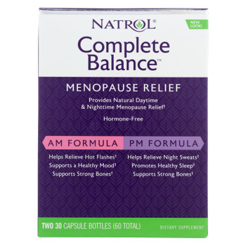 Natrol Complete Balance for Menopause AM - PM - 60 Capsules