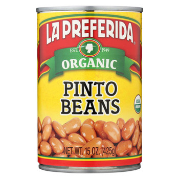 La Preferida Organic Pinto Beans - Case of 12 - 15 oz