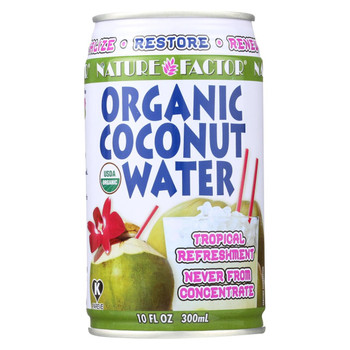 Nature Factor Organic Coconut Water - Case of 12 - 10.1 Fl oz.