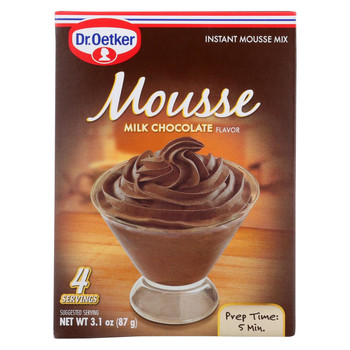 Dr. Oetker Organics Mousse Mix - Supreme - Instant - Milk Chocolate - 3.1 oz - 1 each