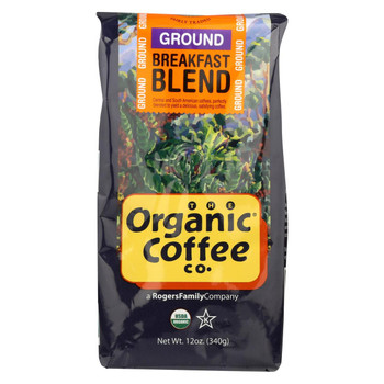 Organic Coffee Company Ground Coffee - Breakfast Blend - Case of 6 - 12 oz.