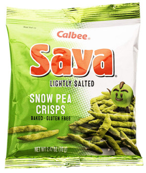 Calbee Snapea Crisp Saya Snow Pea Crisps - Original - Case of 12 - 2.5 oz.